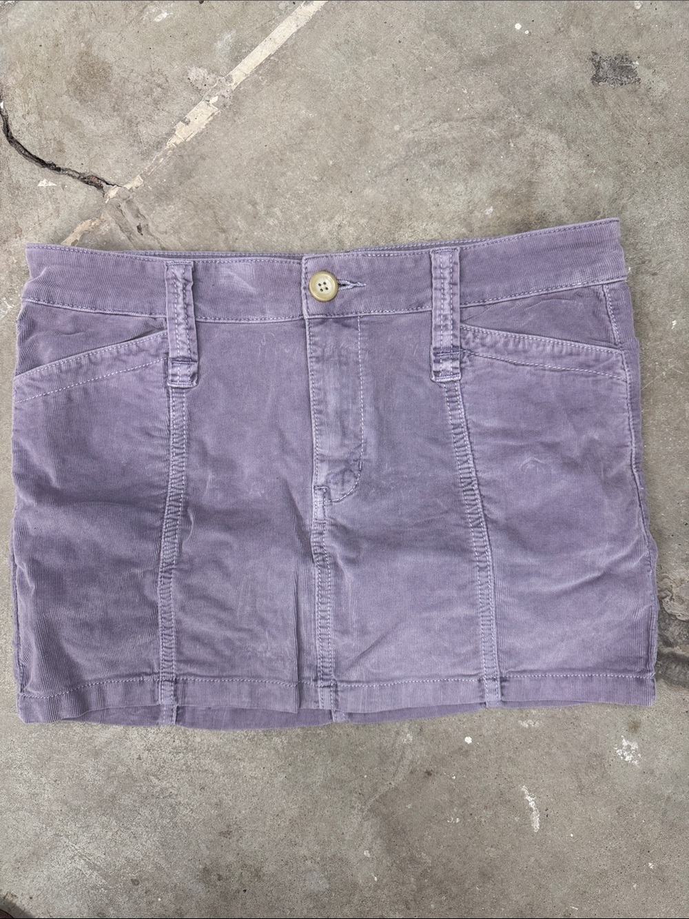 Free People Lavender Corduroy Mini Skirt, size 2